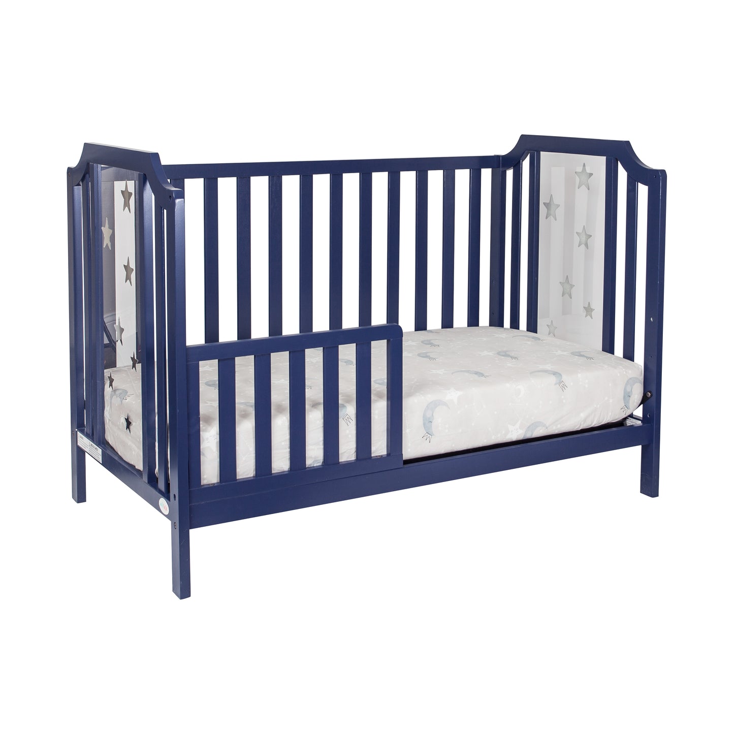 Nautical 3-in-1 Convertible Island Crib - Navy Blue