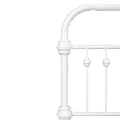 ElegantDream Full Size Metal Bed Frame -White