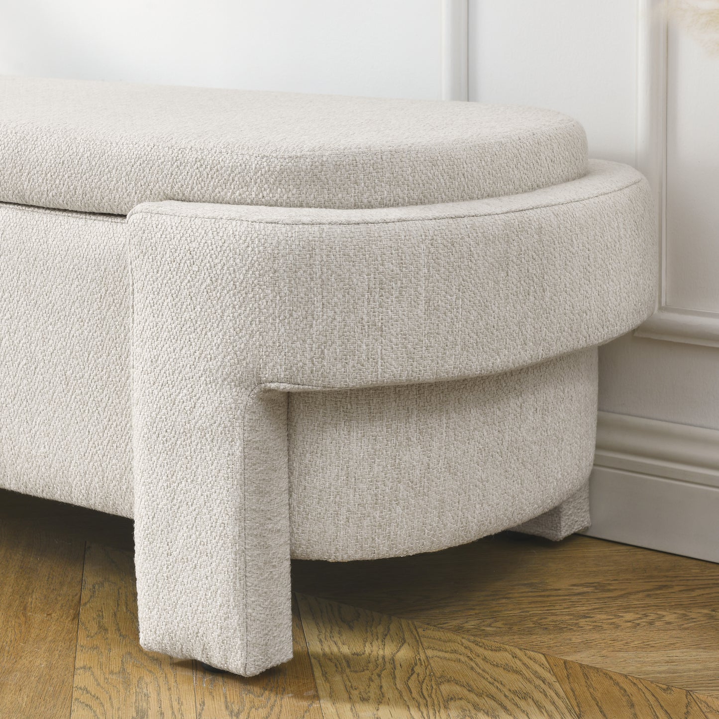 Elegant Haven Linen Storage Bench