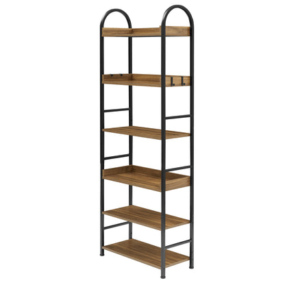 Tall Tower Bookcase - Brown