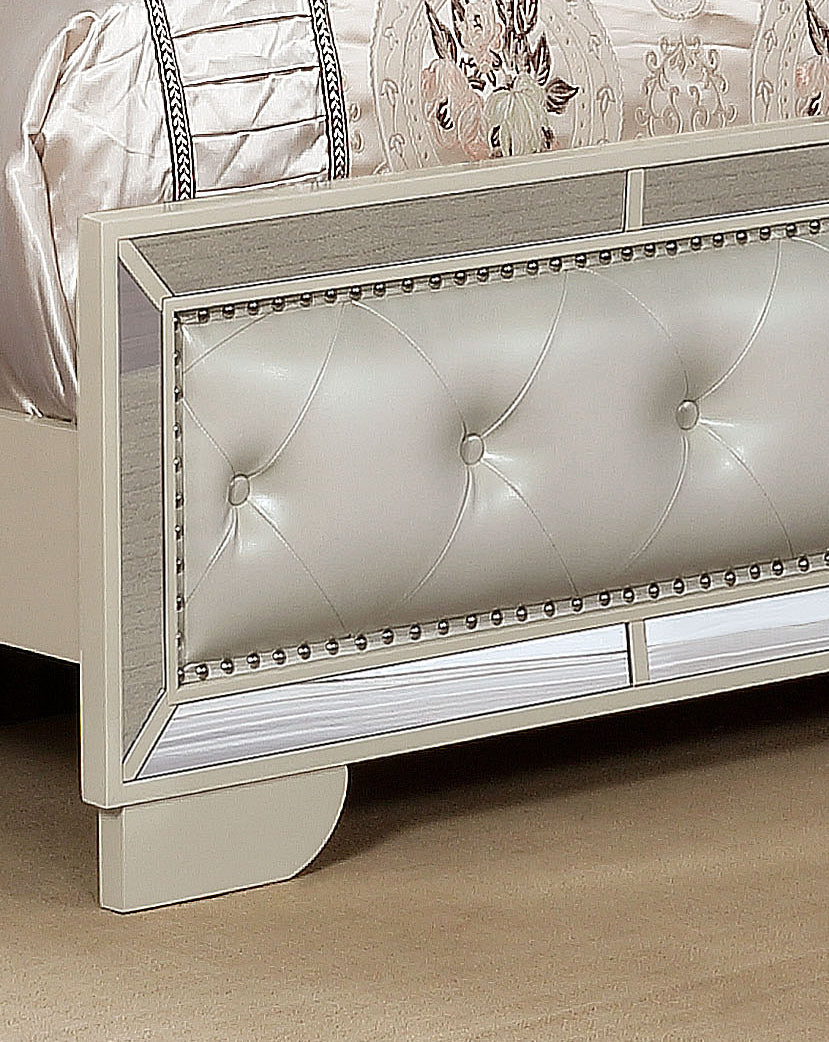Madison King Size Upholstery Bed - Beige