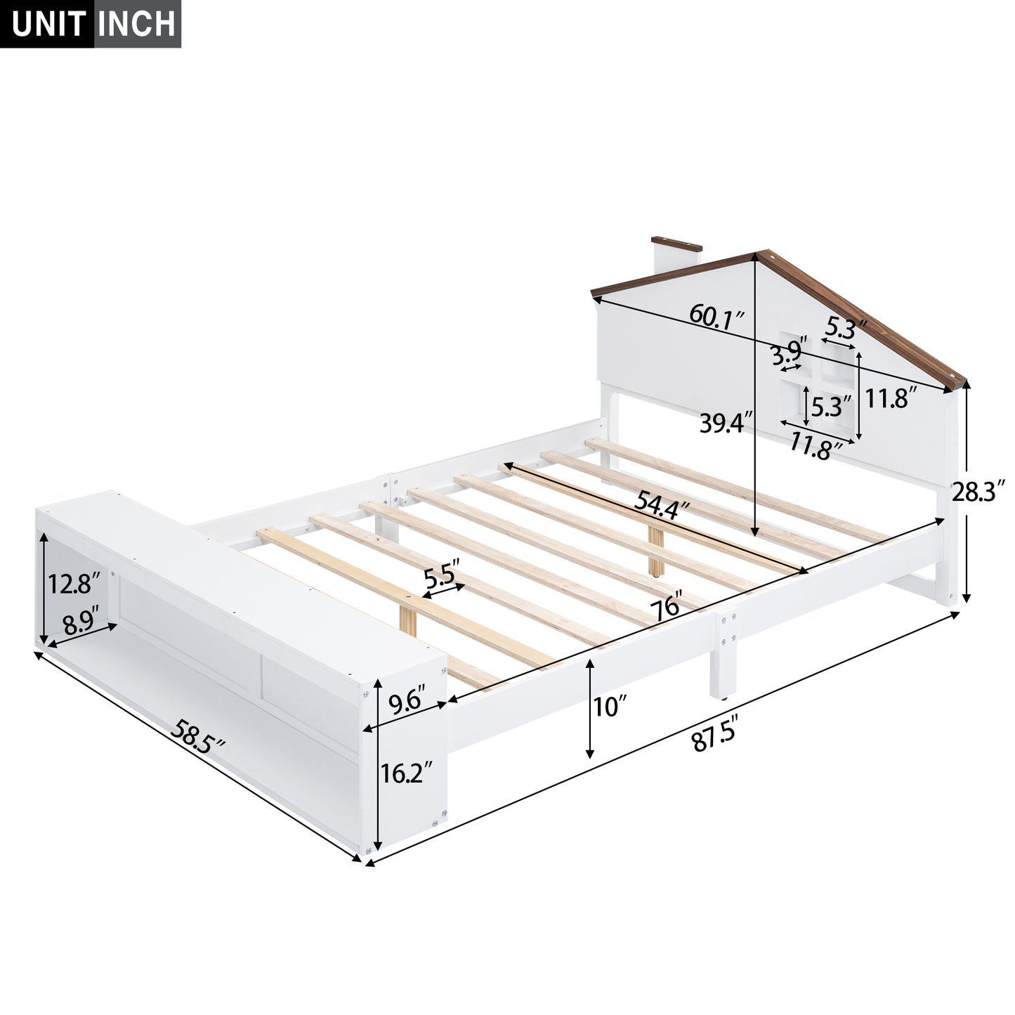 Luminous Haven Storage Bed