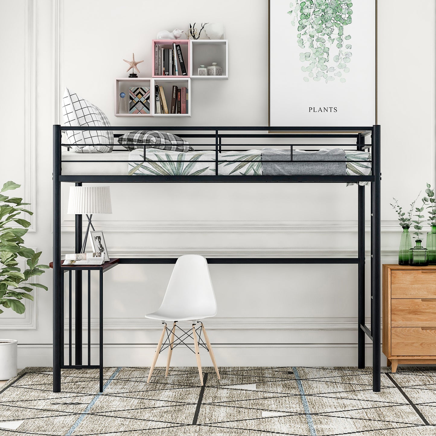 ElevateMax Twin Loft Bed with Integrated Desk