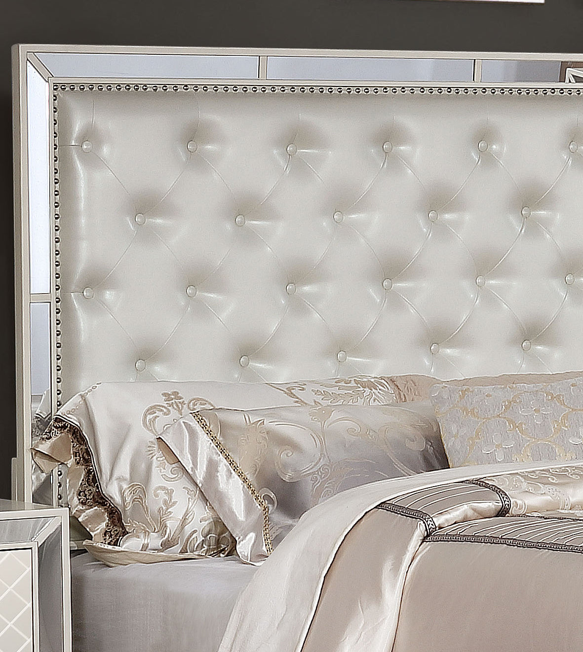 Madison King Size Upholstery Bed - Beige