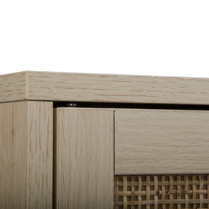 Rattan Haven 2 Door Cabinet - Natural