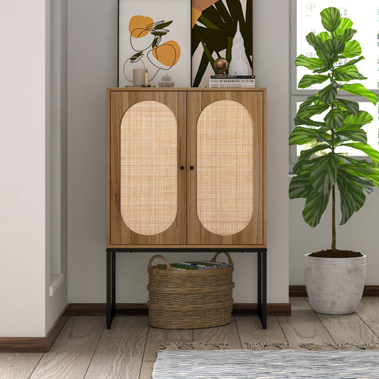 Rattan Haven Cabinet - Walnut