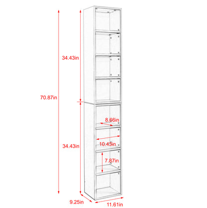 Slim Storage Cabinet - Walnut