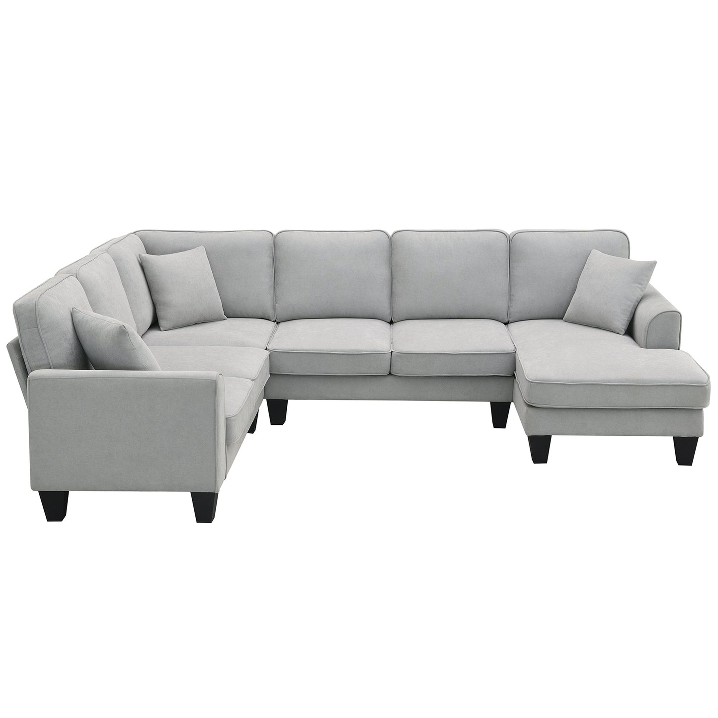 Elegant Comfort U-Shape Sectional Sofa Set