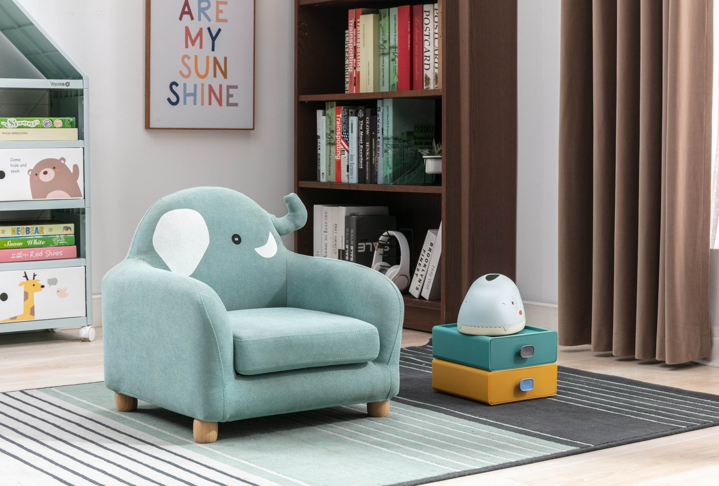 Elephant Kids Chair - Grey