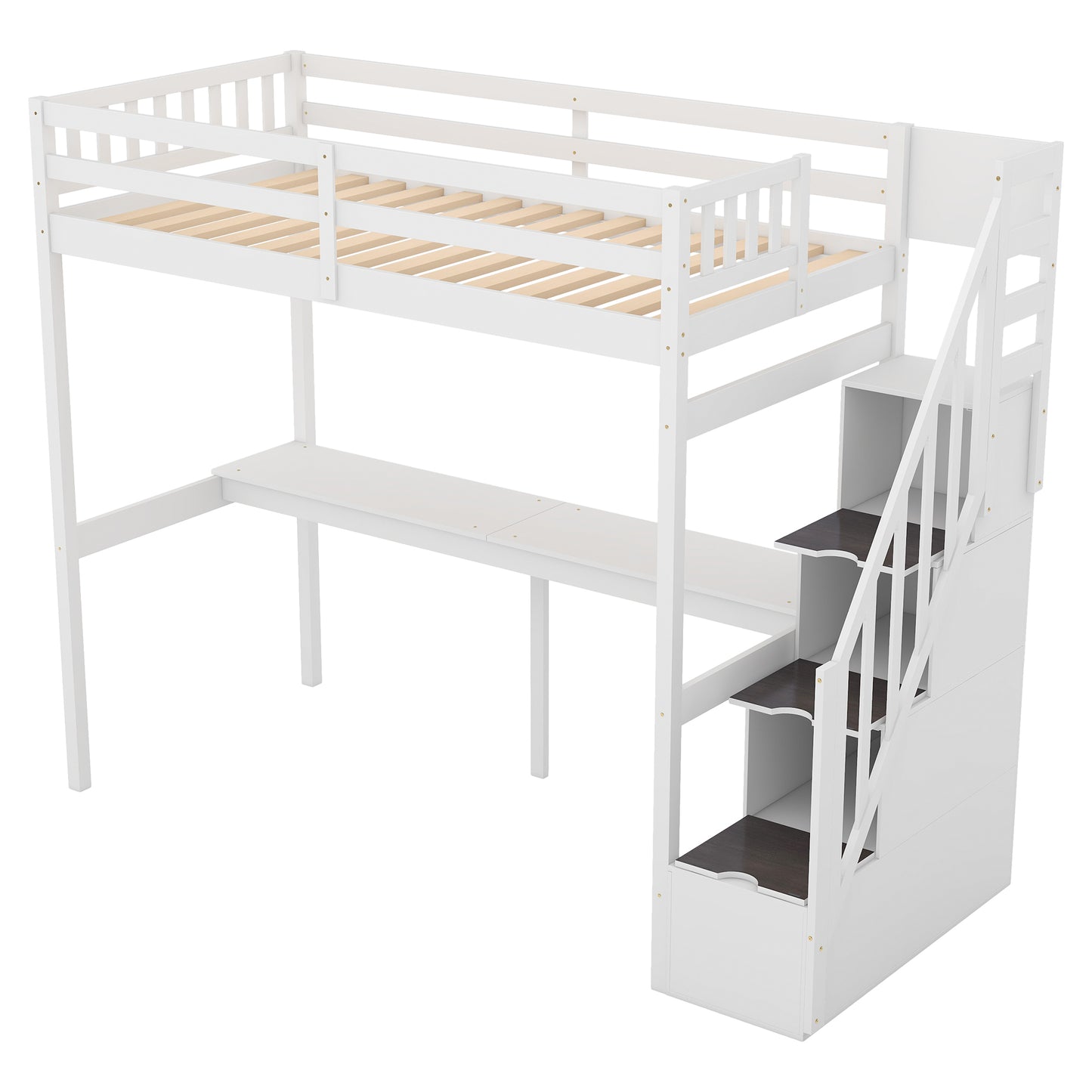 Dream Haven Twin Size Loft Bed