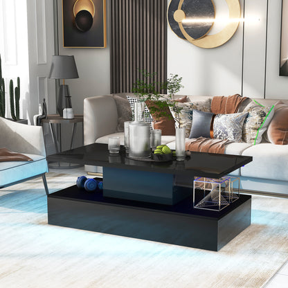 Glow Coffee Table with 16 Color LED Lghting