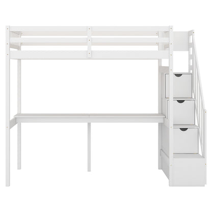 Dream Haven Twin Size Loft Bed