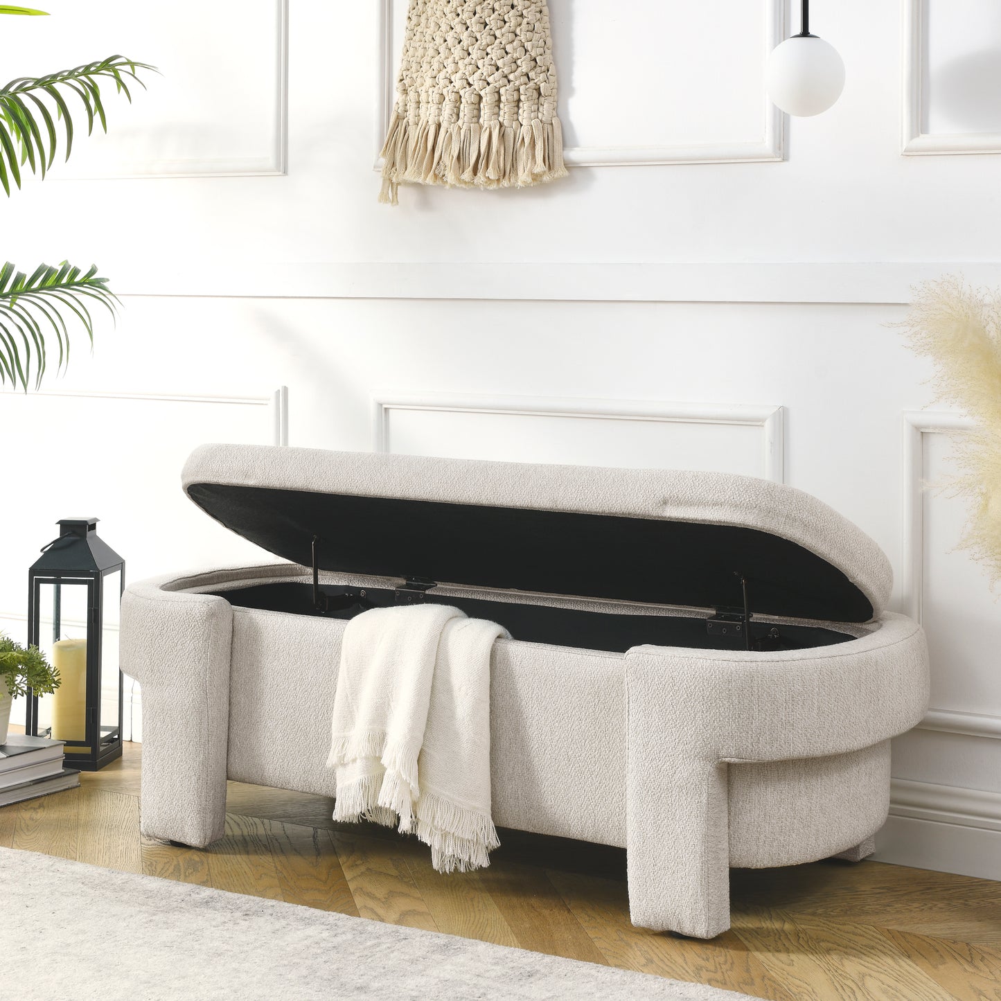 Elegant Haven Linen Storage Bench