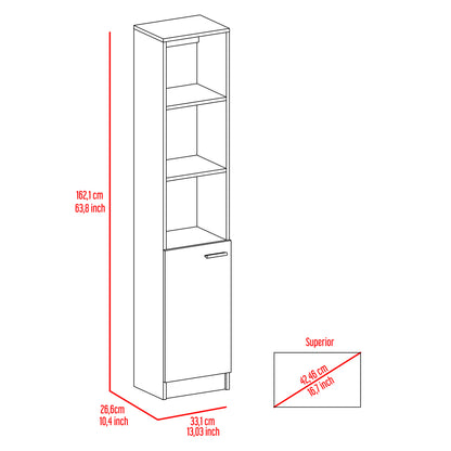 Malaga Linen Cabinet - Black