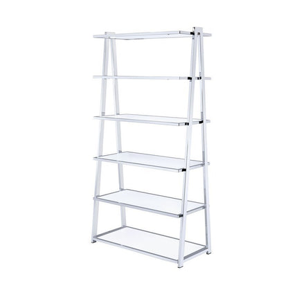 Glossy Chrome Bookshelf