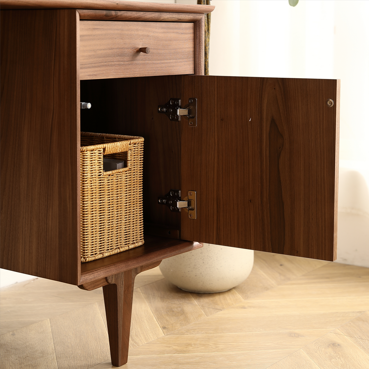 Natural Net Black Walnut Desk