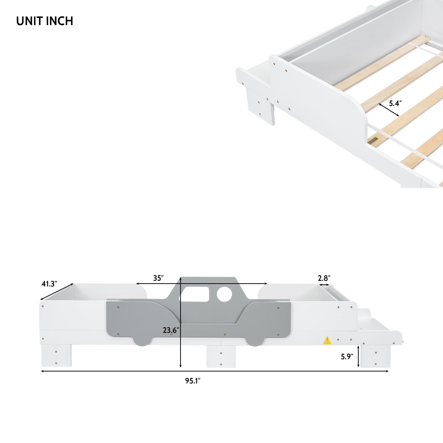 DreamRide Twin Bed with Cloud Bench