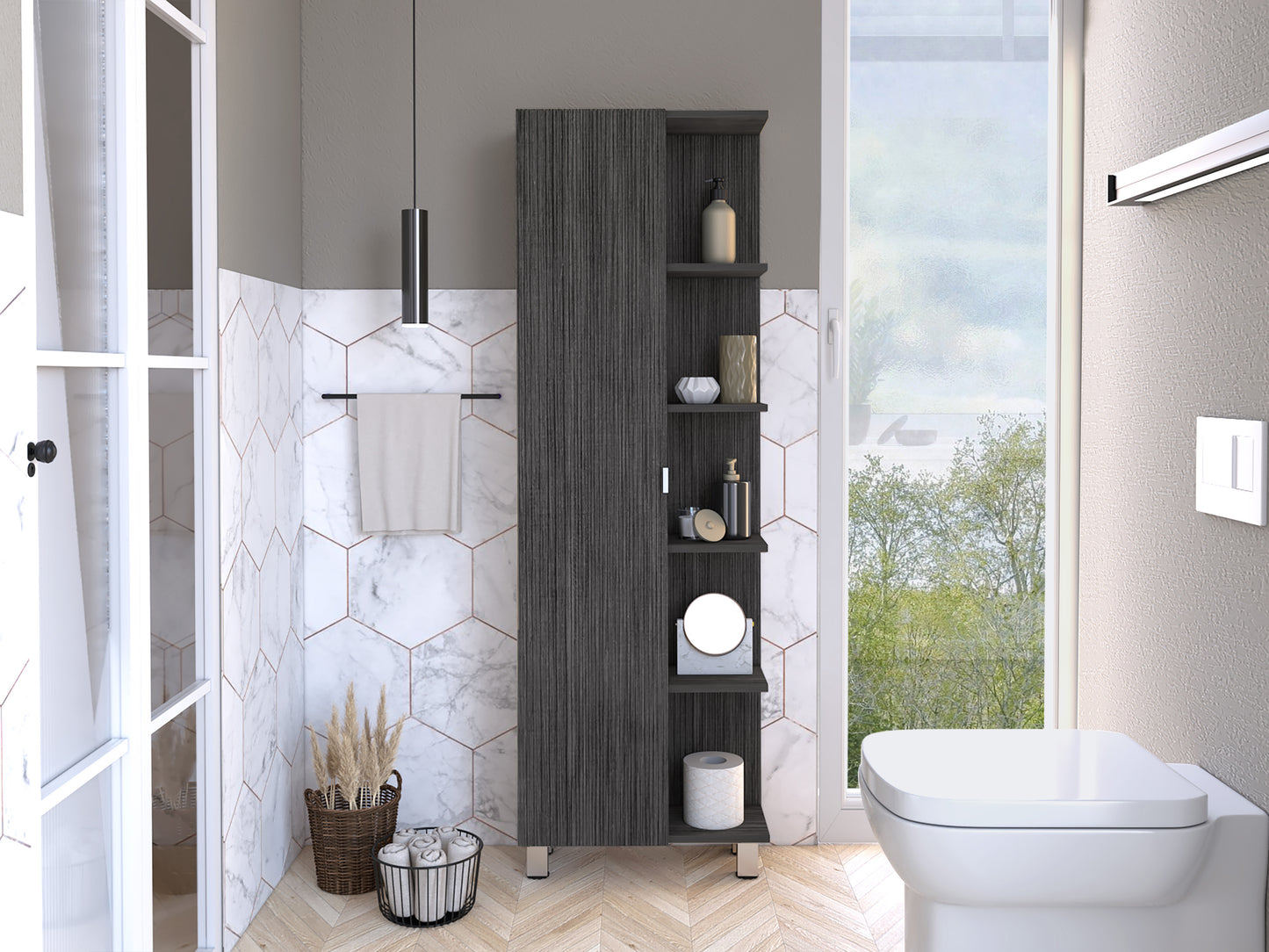 Luna Reflection Linen Cabinet