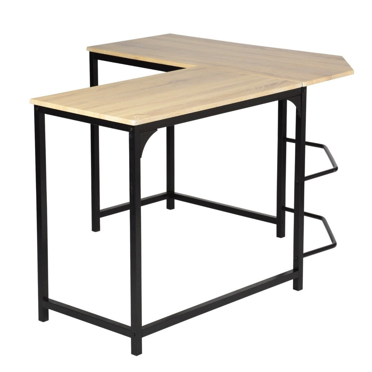 L Shaped Computer Wood Desk