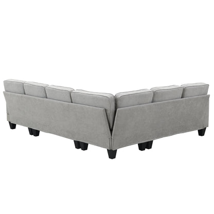 Elegant Comfort U-Shape Sectional Sofa Set