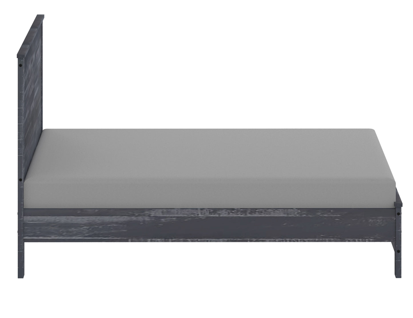 Eco Rustic Grey Wood Bed