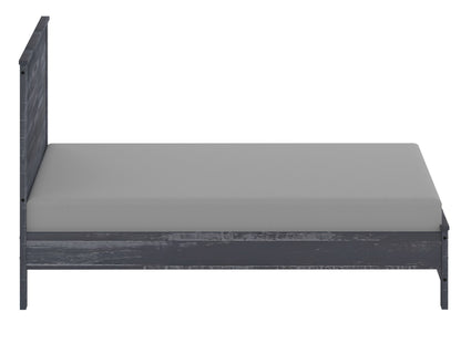 Eco Rustic Grey Wood Bed