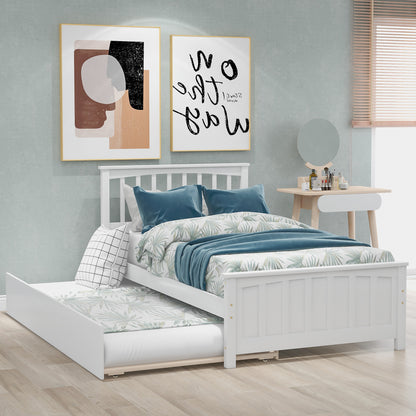 Dreamscape Twin Trundle Bed, Snow White