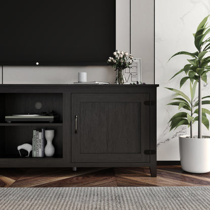 Elegant Ebony Entertainment Hub