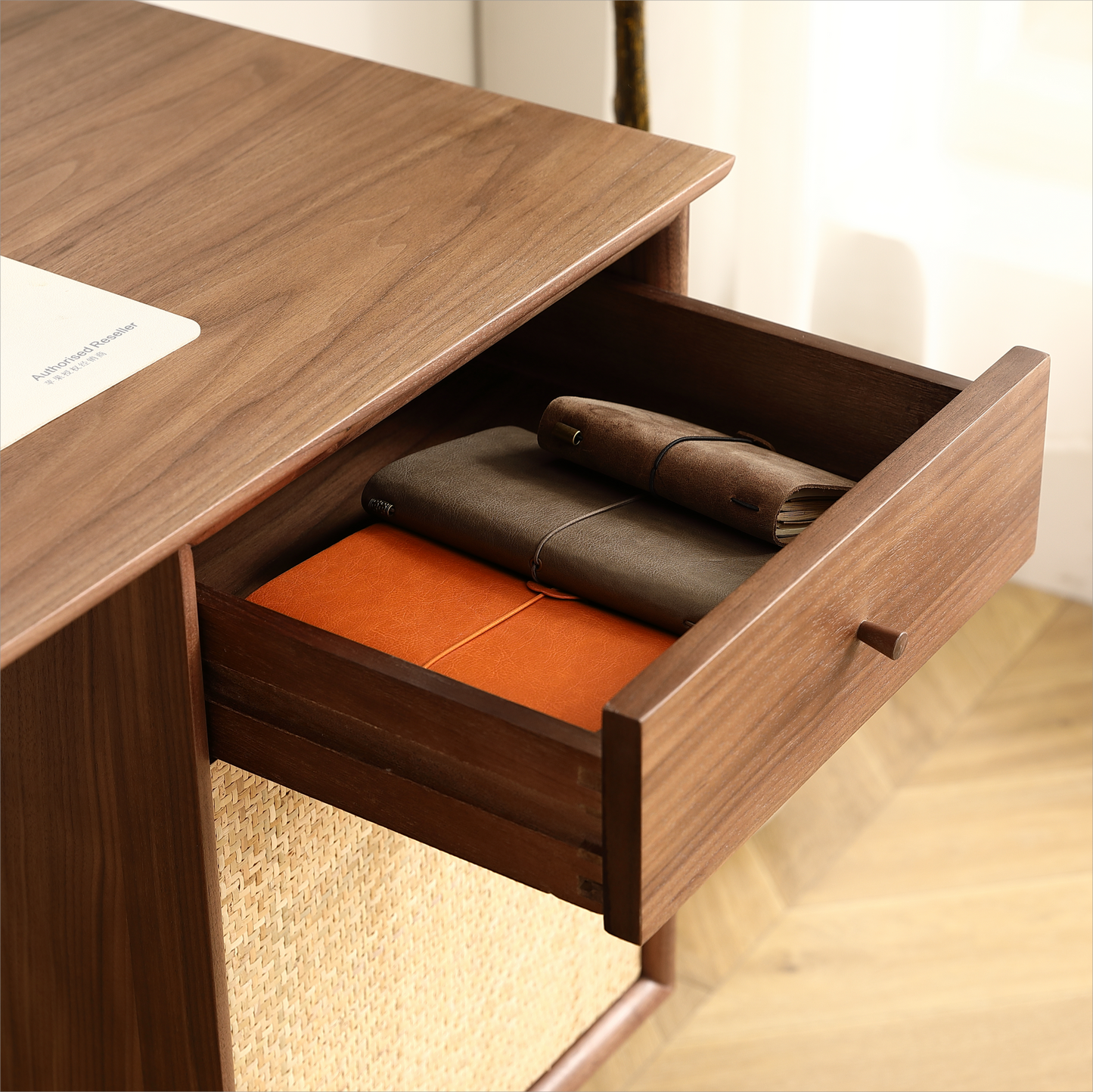 Natural Net Black Walnut Desk