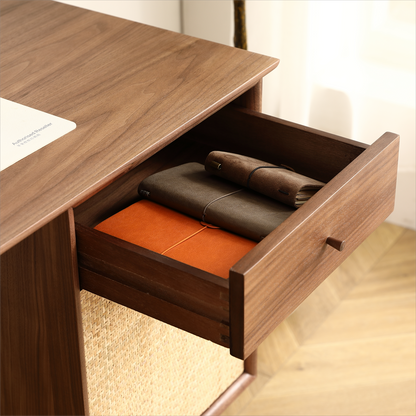 Natural Net Black Walnut Desk