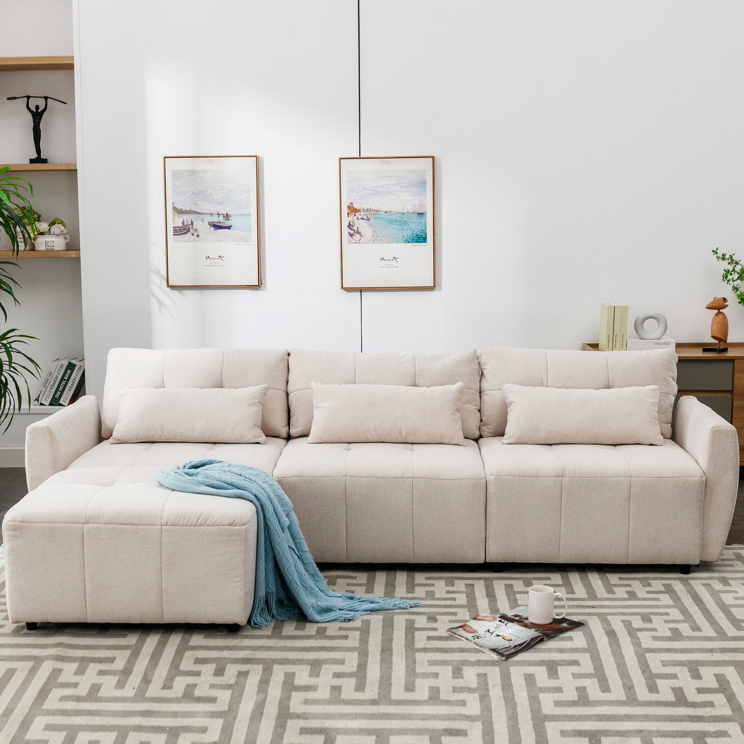 Luxury Comfort Convertible Sectional Sofa