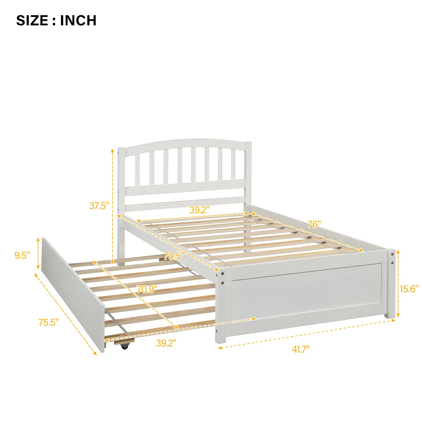 White Haven Twin Trundle Bed