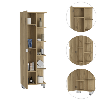 Luminous Linen Cabinet Light Oak