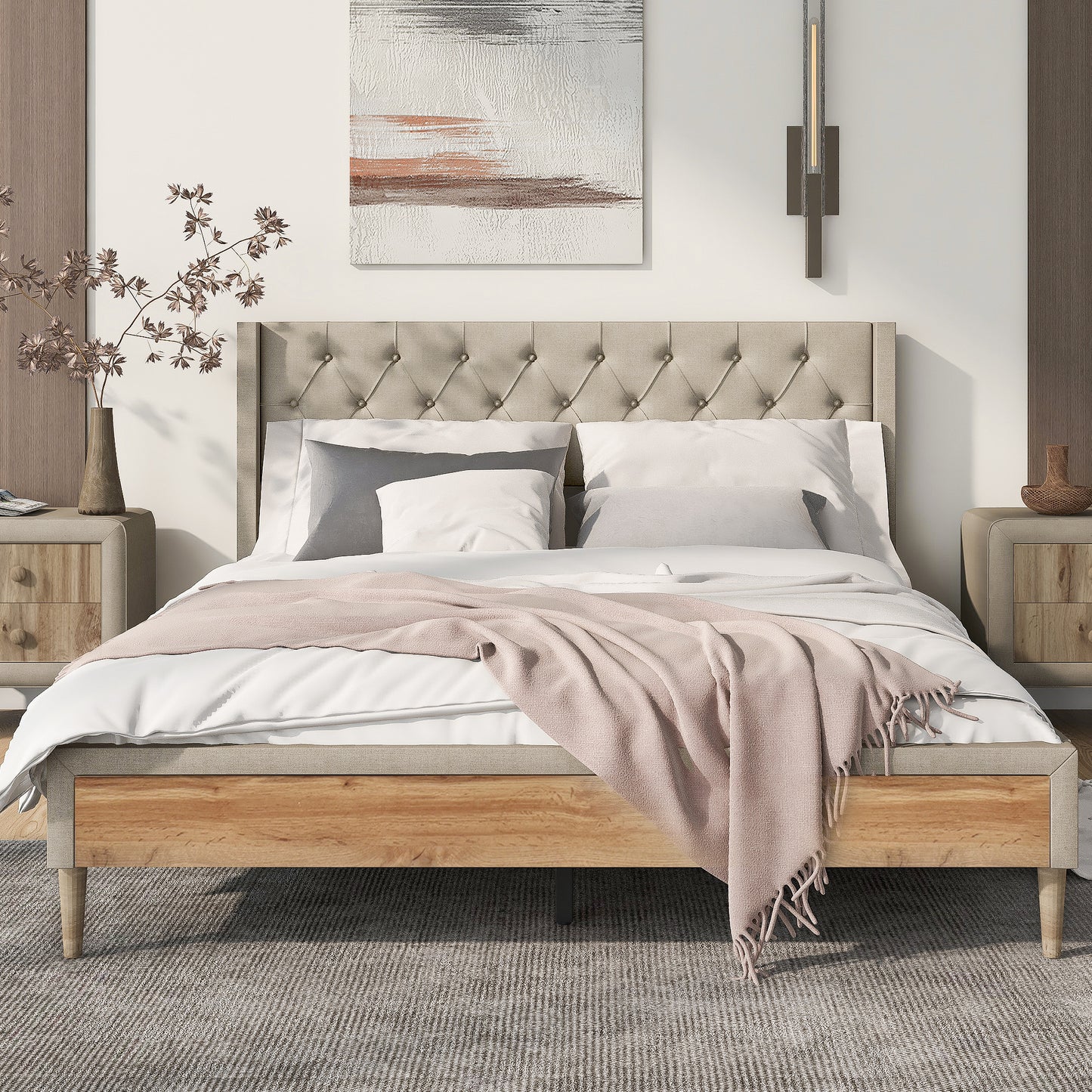 Go Green Wood Queen Bed