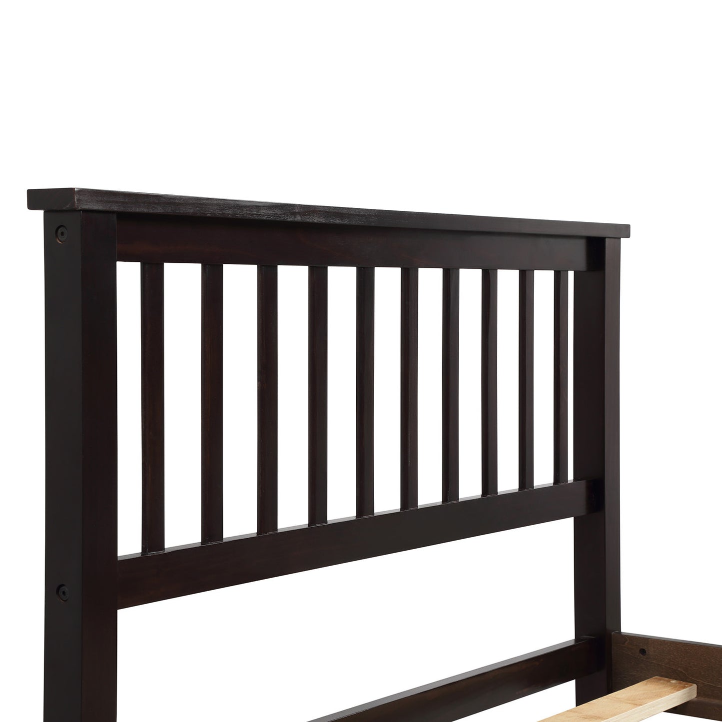 Elegant Dreams Twin Espresso Bed