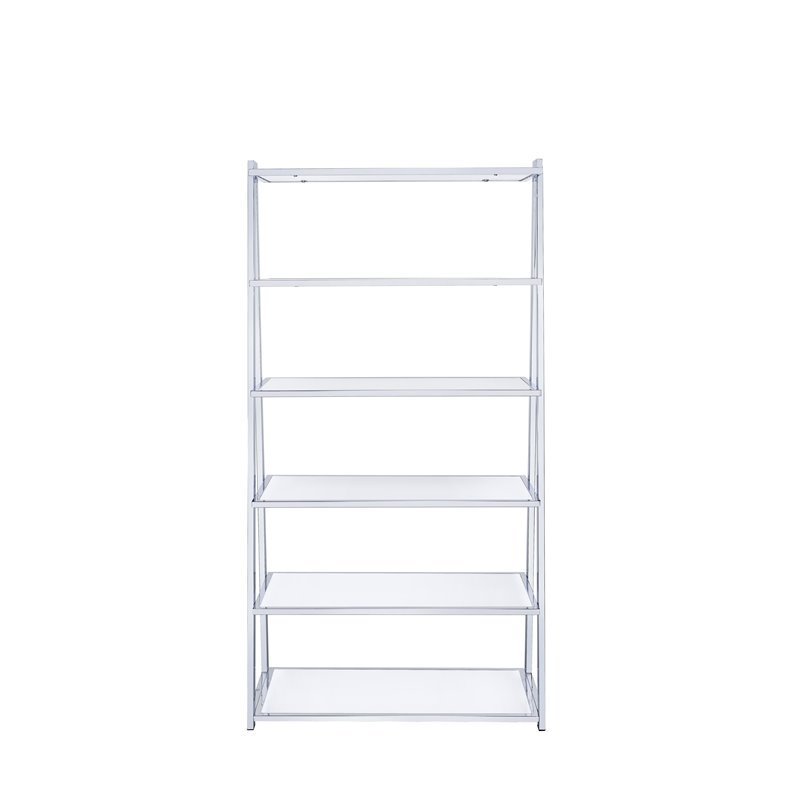 Glossy Chrome Bookshelf