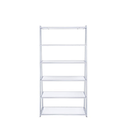 Glossy Chrome Bookshelf