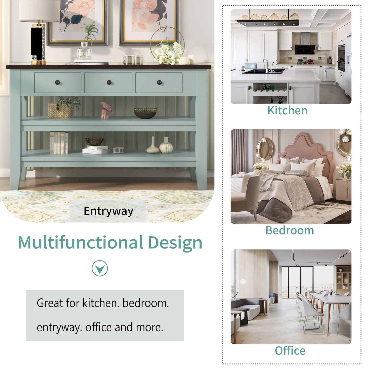 ElegantWood 48'' Modern Console Table