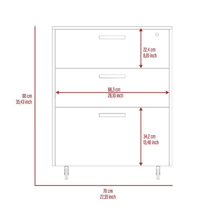 Medford 3-Drawer Cabinet - Black