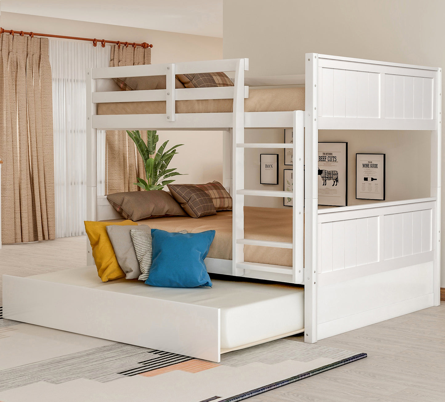 Dreamscape Twin Trundle Bunk Bed