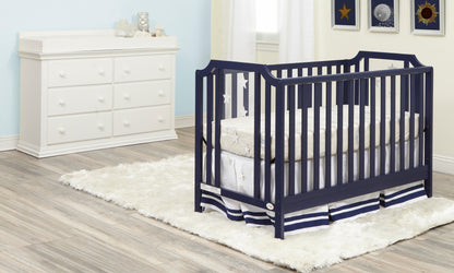 Nautical 3-in-1 Convertible Island Crib - Navy Blue