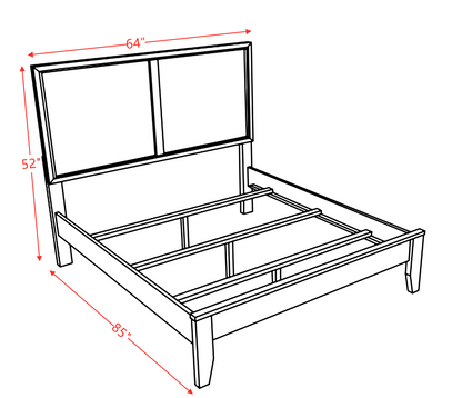 Madison Queen Platform Bed - Espresso