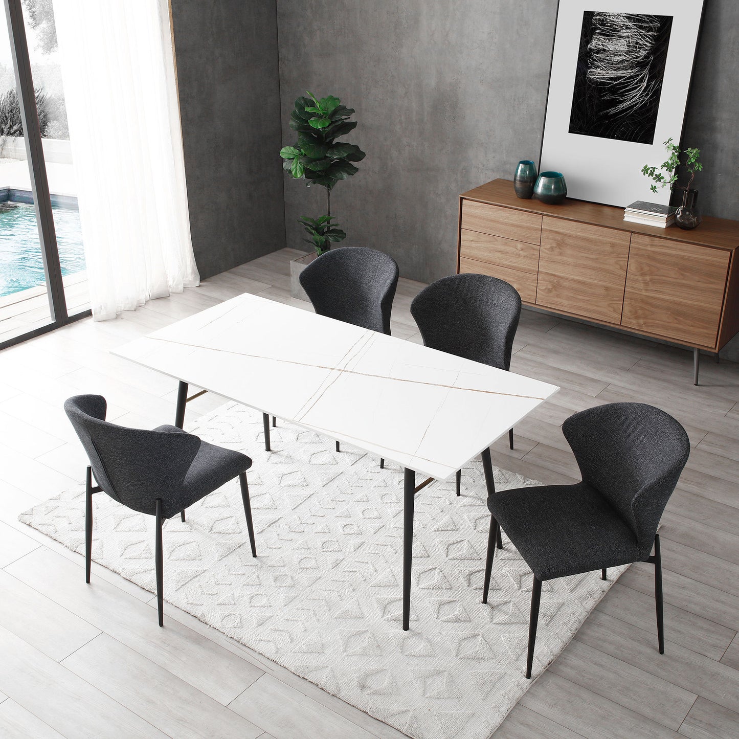 Elegant Porcelain Dining Table