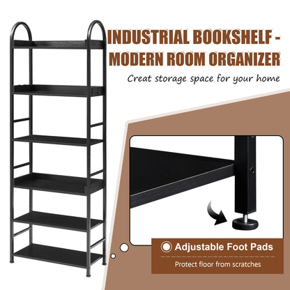 Tall Tower Bookcase - Black