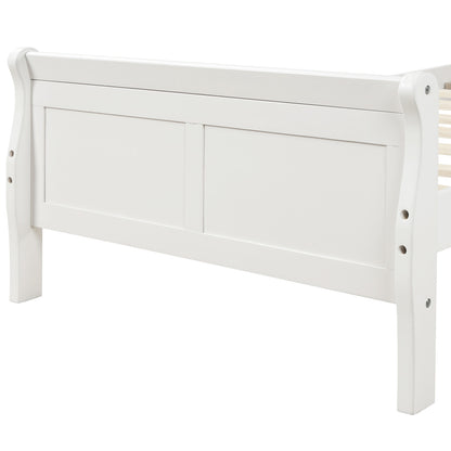 Urban Fusion Twin Size Wood Platform Bed - White