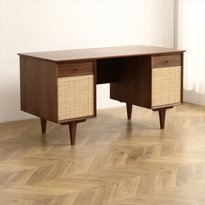 Natural Net Black Walnut Desk