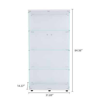 Luminous Glass Showcase Cabinet