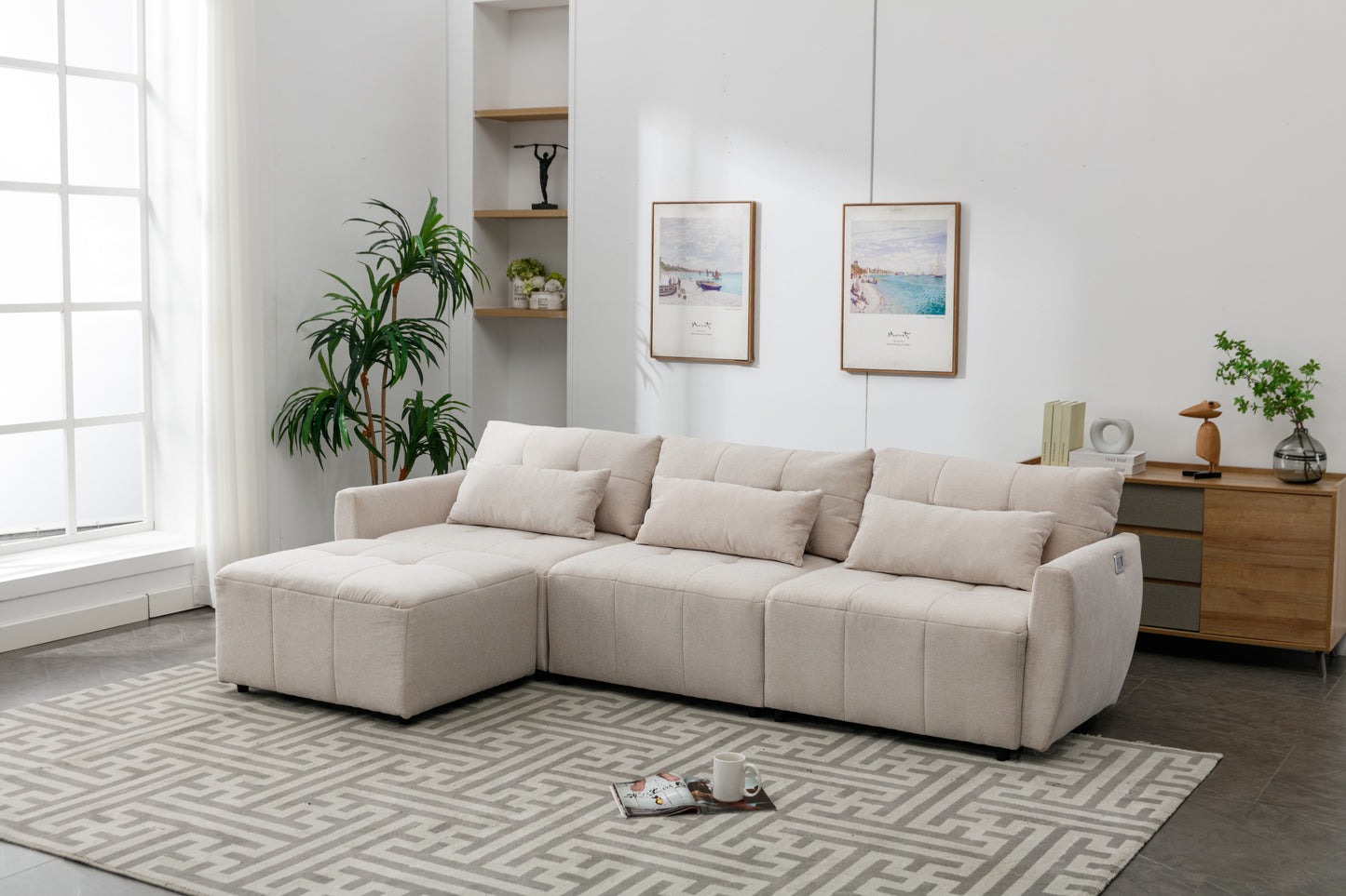 Luxury Comfort Convertible Sectional Sofa