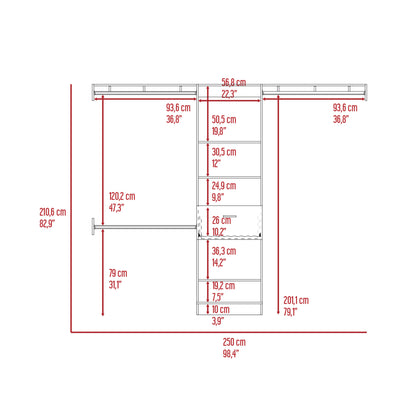 Walnutwood Closet Organizer