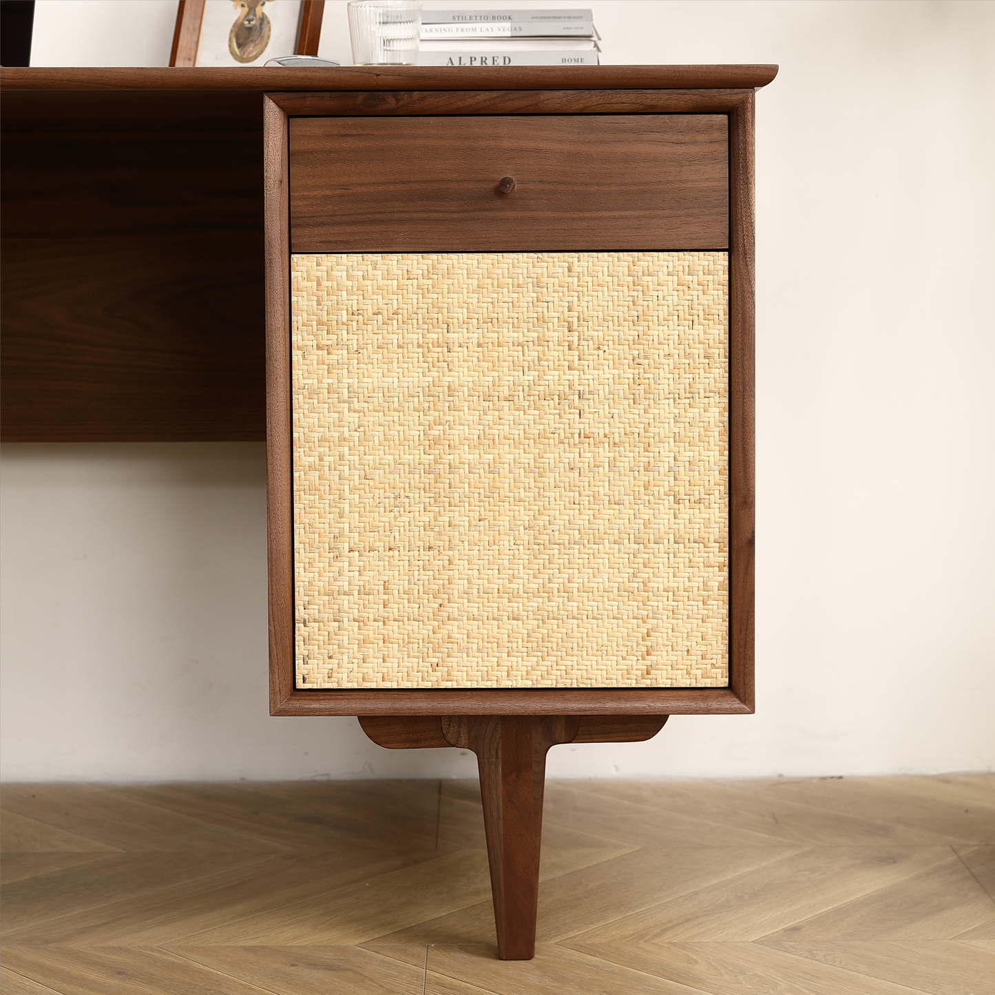 Natural Net Black Walnut Desk